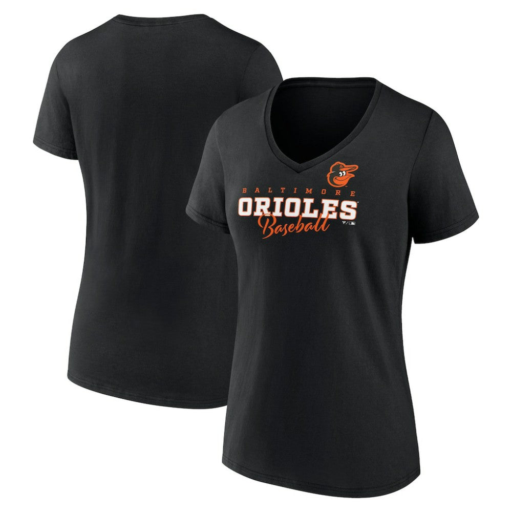 Baltimore Orioles Women's Back In Business V-Neck T-Shirt Sale