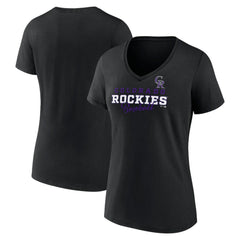 Colorado Rockies Women's Back In Business V-Neck T-Shirt for sale