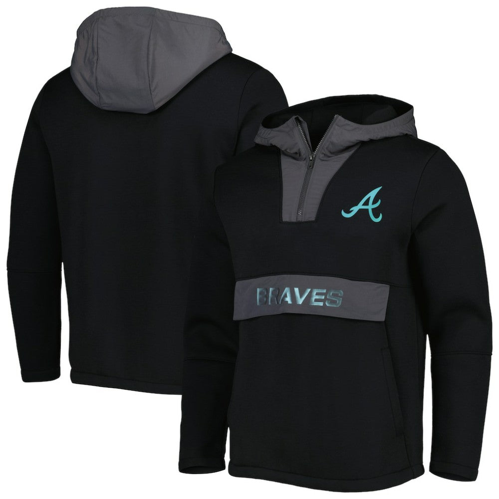 Atlanta Braves Levelwear Ruckus Quarter-Zip Hoodie for sale