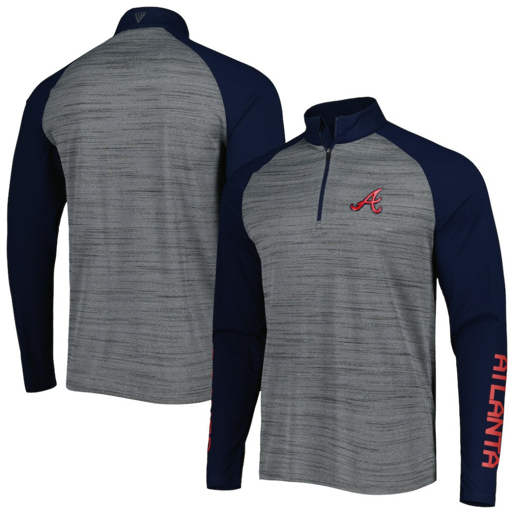 Atlanta Braves Levelwear Vandal Raglan Quarter-Zip Top Outlet