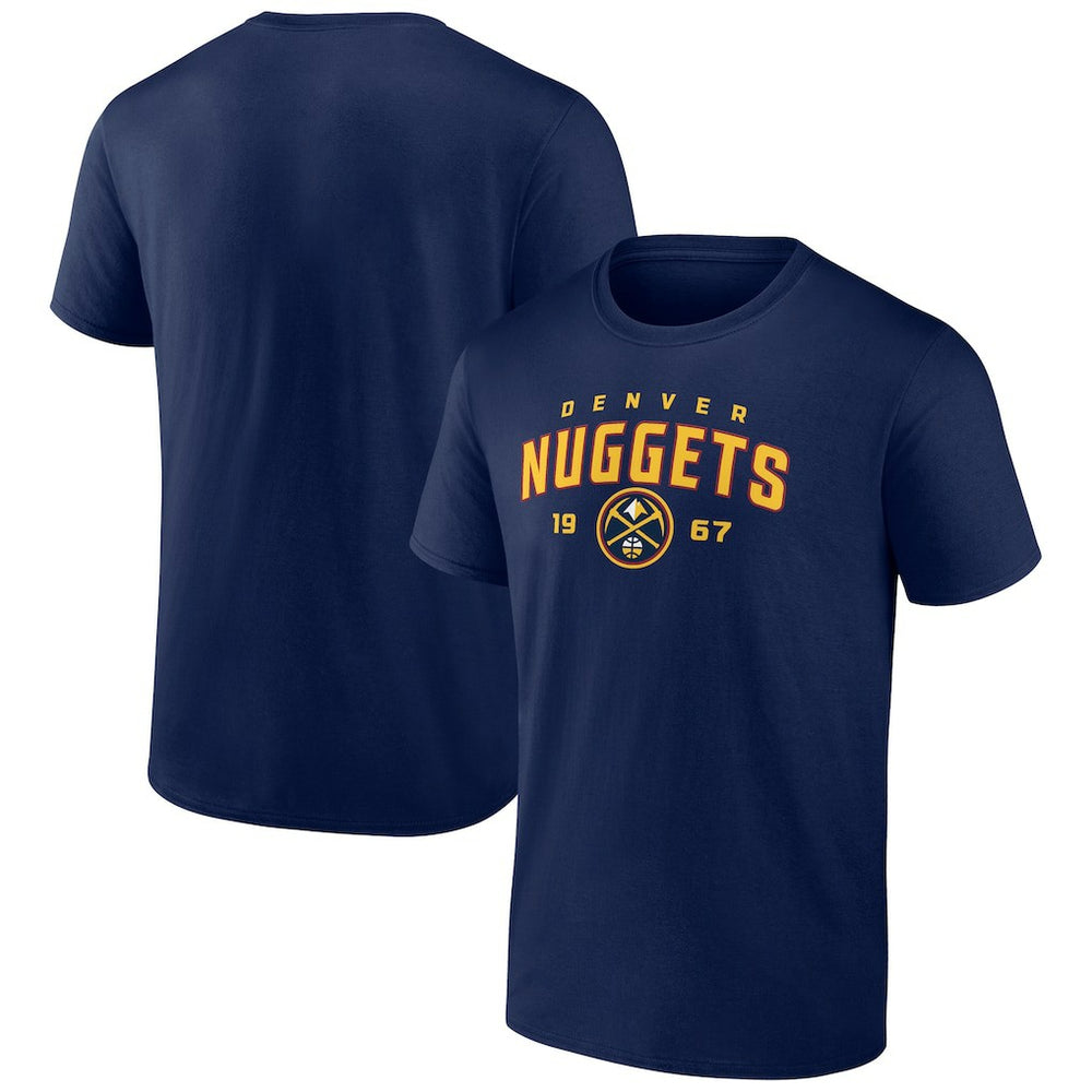 Denver Nuggets Rebel Logo T-Shirt Navy
