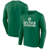 Boston Celtics Let's Go Long Sleeve T-Shirt Green