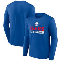 Philadelphia 76ers Let's Go Long Sleeve T-Shirt Royal