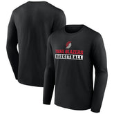 Portland Trail Blazers Let's Go Long Sleeve T-Shirt Black