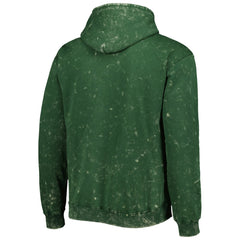 Milwaukee Bucks The Wild Collective Unisex Tonal Acid Wash Pullover Hoodie Hunter Green