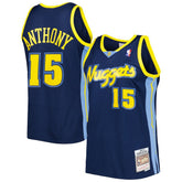 Mitchell & Ness Carmelo Anthony Denver Nuggets Hardwood Classics Swingman Jersey Navy
