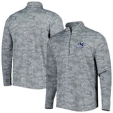 Dallas Cowboys Antigua Brigade Throwback Quarter-Zip Top - Gray - NFL