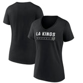 Los Angeles Kings Women's Primary Play V-Neck T-Shirt - Black | NHL Lifestyle