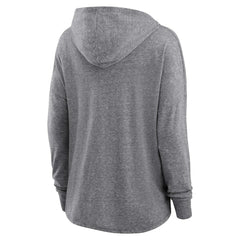 Las Vegas Raiders Women's Cozy Primary Pullover Hoodie - Heather Gray - Fanatics