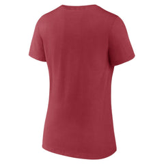 Arizona Cardinals Women's Back Home Again V-Neck T-Shirt - Cardinal - Fanatics