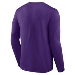 Minnesota Vikings Primary Team Logo Long Sleeve T-Shirt - Purple - NFL