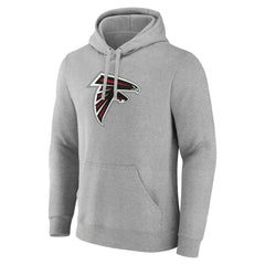 Atlanta Falcons Primary Team Logo Fitted Pullover Hoodie - Heather Gray - NFL