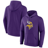Minnesota Vikings Primary Team Logo Fitted Pullover Hoodie - Purple - NFL