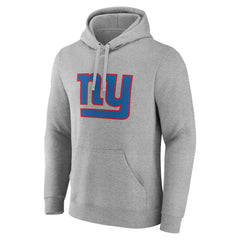 New York Giants Primary Team Logo Fitted Pullover Hoodie - Heather Gray - NFL