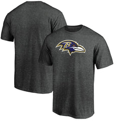 Baltimore Ravens Primary Logo T-Shirt - Heather Charcoal - Fanatics