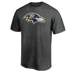 Baltimore Ravens Primary Logo T-Shirt - Heather Charcoal - Fanatics