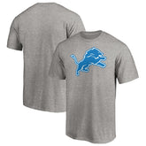 Detroit Lions Primary Logo T-Shirt - Heather Gray - Fanatics
