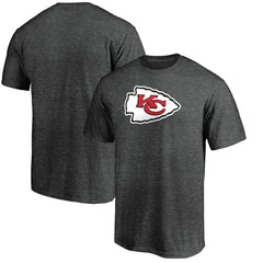 Kansas City Chiefs Primary Logo T-Shirt - Heather Charcoal - Fanatics