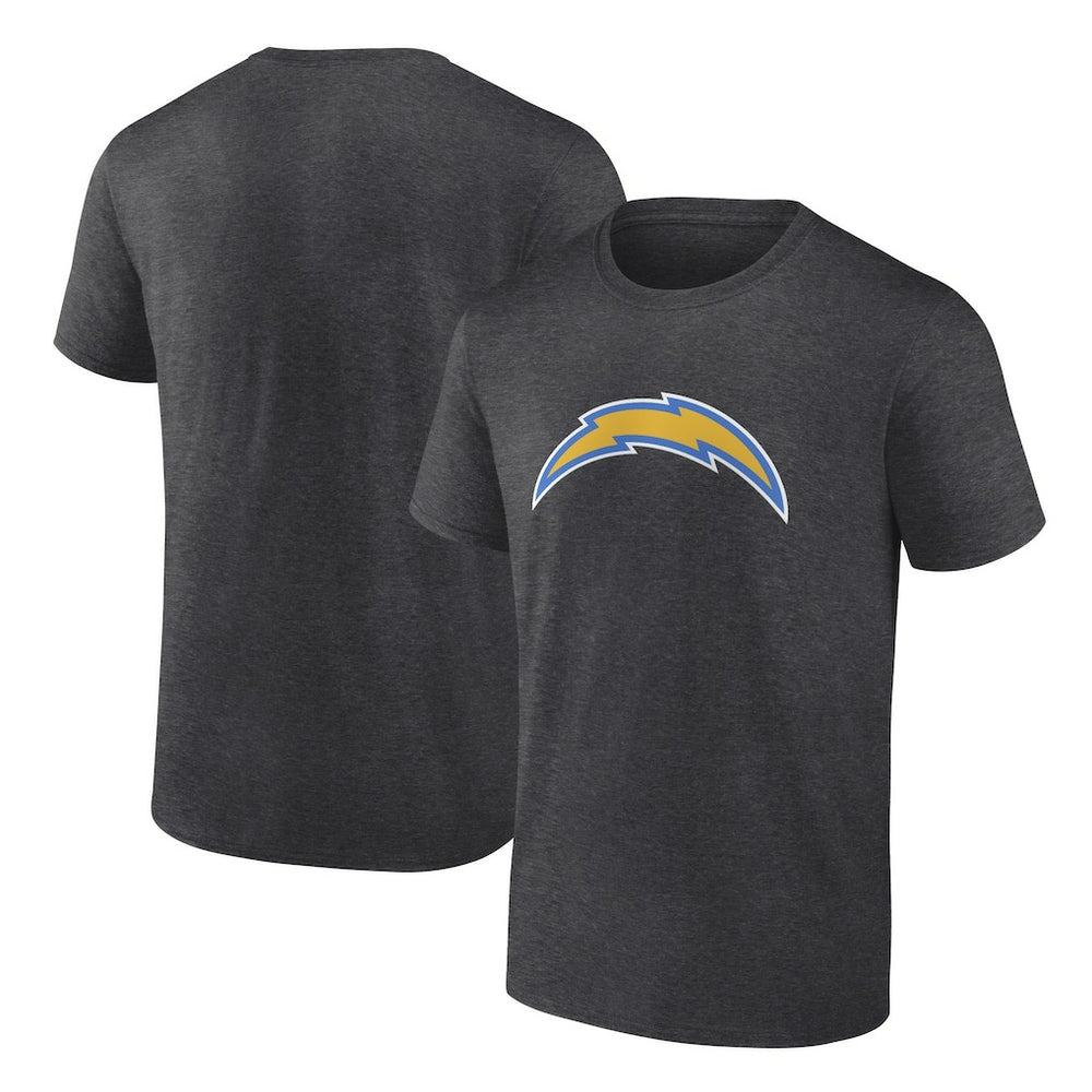 Los Angeles Chargers Primary Logo T-Shirt - Heather Charcoal - Fanatics