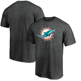 Miami Dolphins Primary Logo T-Shirt - Heather Charcoal - Fanatics