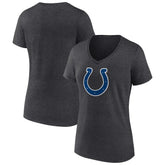 Indianapolis Colts Women's Primary Team Logo V-Neck T-Shirt - Charcoal - NFL