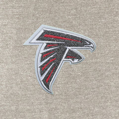 Atlanta Falcons Antigua Reward Chenille Pullover Crewneck Sweatshirt - Oatmeal - NFL