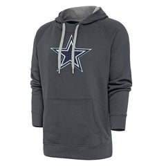 Dallas Cowboys Antigua Victory Chenille Pullover Hoodie - Charcoal - NFL