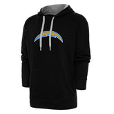 Los Angeles Chargers Antigua Victory Chenille Pullover Hoodie - Black - NFL