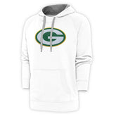 Green Bay Packers Antigua Victory Chenille Pullover Hoodie - White - NFL