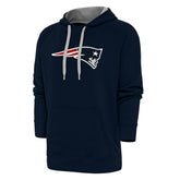 New England Patriots Antigua Victory Chenille Pullover Hoodie - Navy - NFL