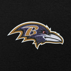 Baltimore Ravens Antigua Victory Chenille Pullover Hoodie - Black - NFL