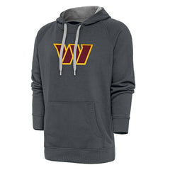 Washington Commanders Antigua Victory Chenille Pullover Hoodie - Charcoal - NFL