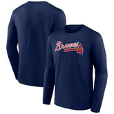 Atlanta Braves Wordmark Long Sleeve T-Shirt Near Me