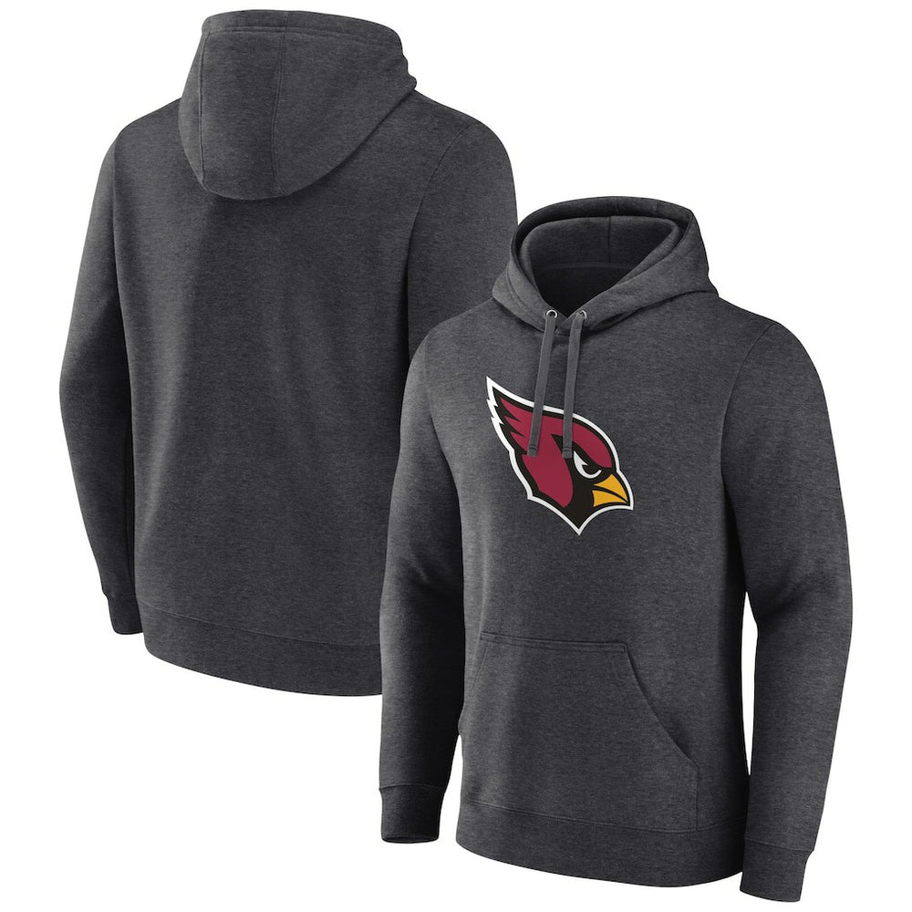 Arizona Cardinals Primary Team Logo Fitted Pullover Hoodie - Charcoal - NFL