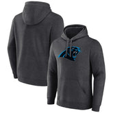 Carolina Panthers Primary Team Logo Fitted Pullover Hoodie - Charcoal - NFL