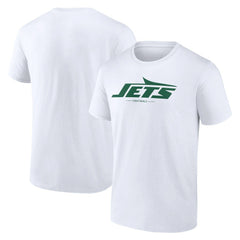 New York Jets Logo Team Lockup T-Shirt - White - NFL