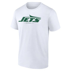 New York Jets Logo Team Lockup T-Shirt - White - NFL