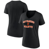 San Francisco Giants Women's Heart and Soul V-Neck T-Shirt Online