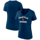 Seattle Mariners Women's Heart and Soul V-Neck T-Shirt Sale