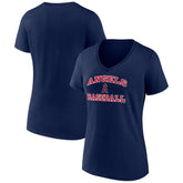 Los Angeles Angels Women's Heart and Soul V-Neck T-Shirt Online