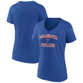 Philadelphia Phillies Women's Heart and Soul V-Neck T-Shirt for sale