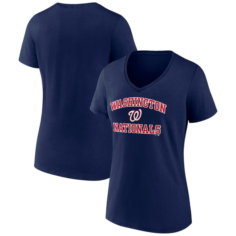 Washington Nationals Women's Heart and Soul V-Neck T-Shirt for sale
