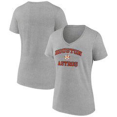 Houston Astros Women's Heart and Soul V-Neck T-Shirt Discount