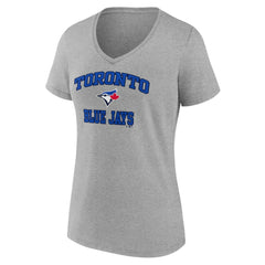 Toronto Blue Jays Women's Heart and Soul V-Neck T-Shirt Sale
