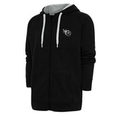 Tennessee Titans Antigua Metallic Logo Victory Full-Zip Hoodie - Black - NFL