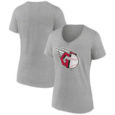Cleveland Guardians Women's Official Logo V-Neck T-Shirt for sale