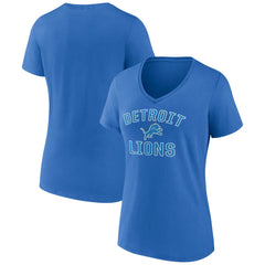 Detroit Lions Women's Victory Arch Team V-Neck T-Shirt - Blue - NFL
