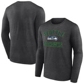 Seattle Seahawks Victory Arch Long Sleeve T-Shirt - Charcoal - NFL