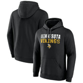 Minnesota Vikings Team Fade Out Fitted Pullover Hoodie - Black - NFL
