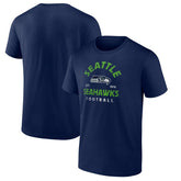Seattle Seahawks Vintage Arch T-Shirt - College Navy - NFL
